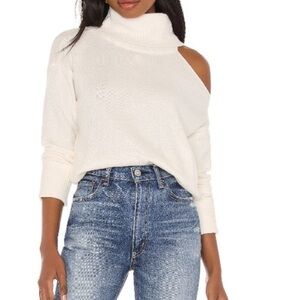 1. State Off-the-Shoulder Cream Sweater